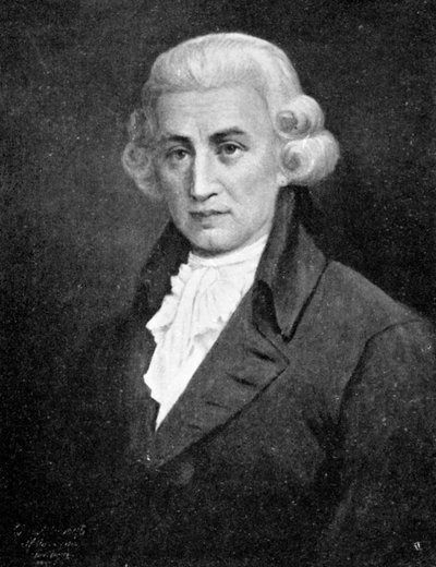 Franz Joseph Haydn, 1732-1809, a klasszikus korszak vezető zeneszerzője, 1909 alkotó: Unbekannt