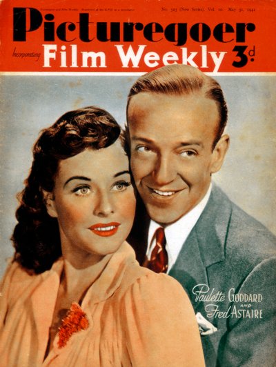 Fred Astaire 1899-1987 és Paulette Goddard 1910-1990, színészek, 1941 alkotó: Unbekannt
