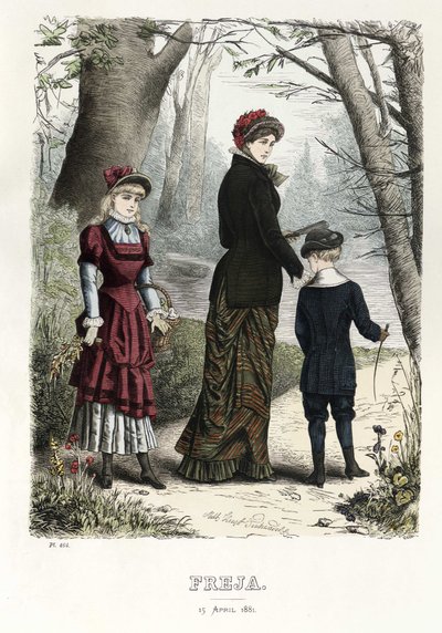 Freja- illusztrált skandináv divatmagazin 1881, 8. sz alkotó: Unbekannt