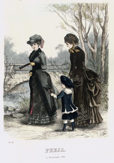 Freja- illusztrált skandináv divatmagazin 1882, 21. ábra alkotó: Unbekannt