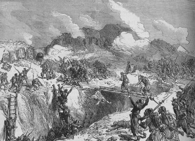 Francia támadás a Malakhoff ellen, 1880 alkotó: Unbekannt