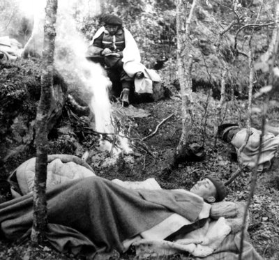 French Maquis táborhely, Franciaország, 1940-1944 alkotó: Unbekannt