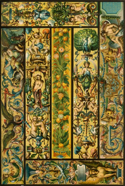 Francia reneszánsz Gobelins faliszőnyegek, 1898. alkotó: Unbekannt