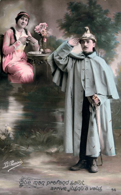 világháborús francia képeslap, 1914-1918 alkotó: Unbekannt