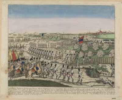 Francia és orosz csapatok a Zürichberg-hegyen az első zürichi csatában, kb. 1810 alkotó: Unbekannt