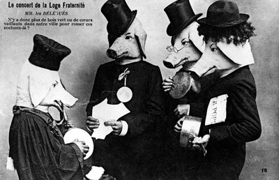 Francia szabadkőműves-ellenes képeslap, XX alkotó: Unbekannt
