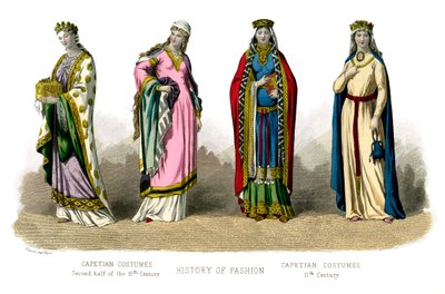 Francia viselet: Capetian, 10-11. század, 1882 alkotó: Unbekannt
