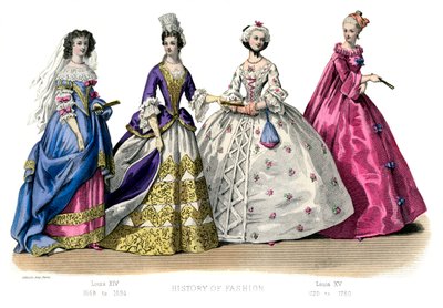 Francia jelmez: XIV. Lajos, XV. Lajos, 1882 alkotó: Unbekannt