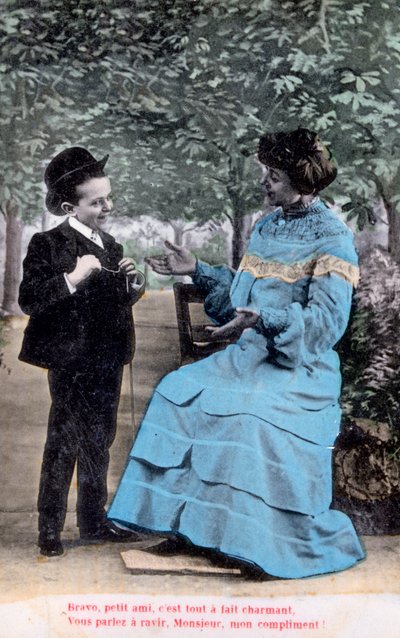 Francia romantikus képeslap, c1900 alkotó: Unbekannt