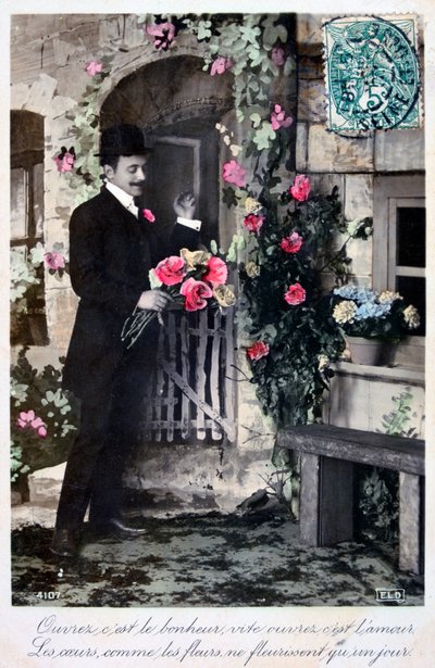 Francia romantikus képeslap, c1900 alkotó: Unbekannt