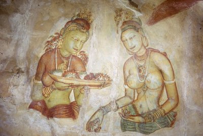 Freskó / Ladies of Sigiriya / Sri Lanka alkotó: Unbekannt