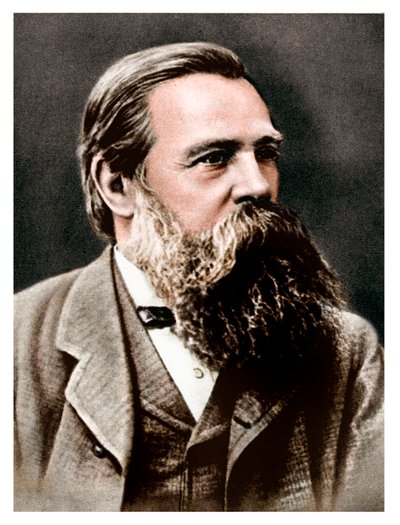Friedrich Engels, német szocialista, Karl Marx munkatársa és támogatója, 1879 alkotó: Unbekannt