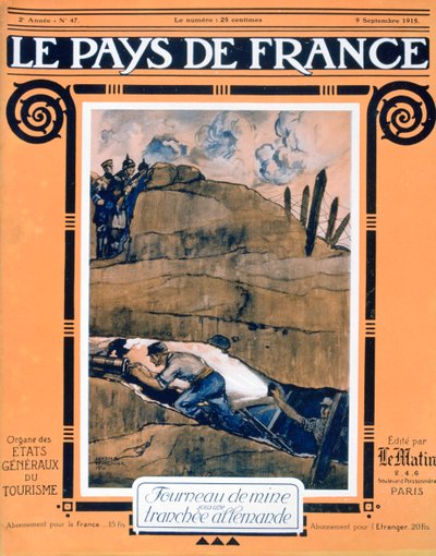 A Le Pays de France címlapja, 1915. szeptember 9 alkotó: Unbekannt