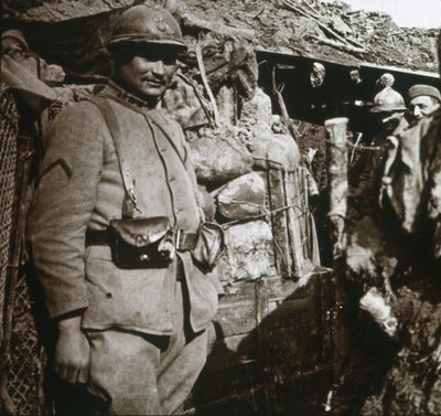 Frontvonal Berry-au-Bacnál, Észak-Franciaországban, c1914-c1918 alkotó: Unbekannt
