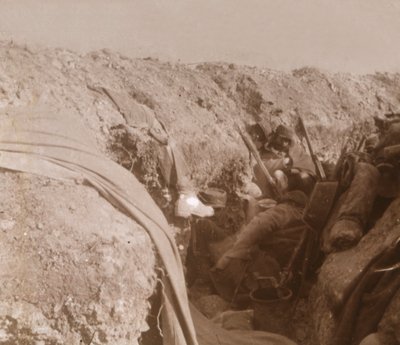 Front lövészárkok, Beauséjour, Észak-Franciaország, c1914-c1918 alkotó: Unbekannt
