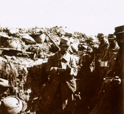 Elülső lövészárkok, c1914-c1918 alkotó: Unbekannt