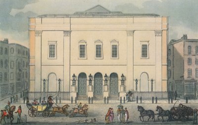 A Theatre Royal elölnézete, Drury Lane, Westminster, London, 1812 alkotó: Unbekannt