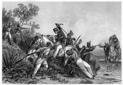 Menekülő brit tisztek és családjaik, akiket lázadók támadtak meg, 1857, 1860 c alkotó: Unbekannt