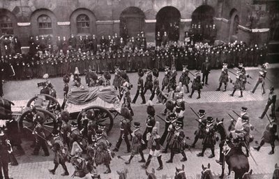 VII. Edward király temetési menete, Whitehall, London, 1910. május 20. alkotó: Unbekannt