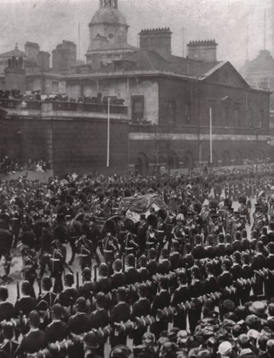 VII. Edward király temetési menete, Whitehall, London, 1910. május 20. alkotó: Unbekannt