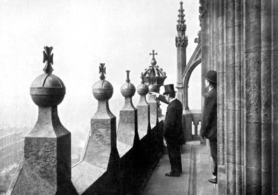 Galéria az óra számlapja felett, Big Ben, Westminster palota, London, 1905 alkotó: Unbekannt