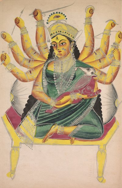 Ganesha-Janani Ganesh anyja, 1800-as évek. alkotó: Unbekannt