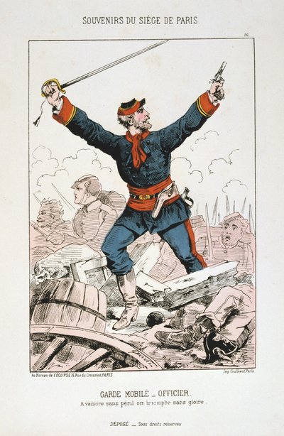 Garde Mobile – tiszt, Párizs ostroma, 1870-1871 alkotó: Unbekannt