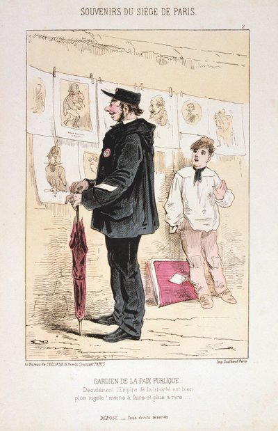 A közbéke őrzője, Párizs ostroma, 1870-1871 alkotó: Unbekannt