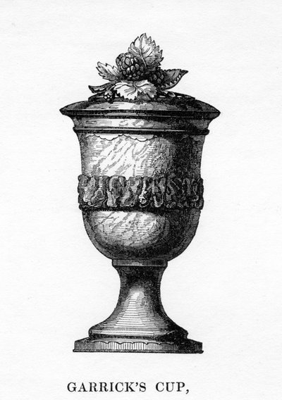Garricks-kupa, Shakespeare eperfájából faragott, 18. század, 1840 alkotó: Unbekannt