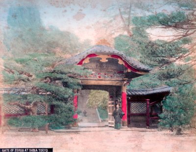 Zojoji buddhista templom kapuja, Shiba Park, Tokió alkotó: Unbekannt