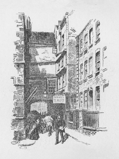 Gateway to Great St. Helens és Almshouses, 1890 alkotó: Unbekannt