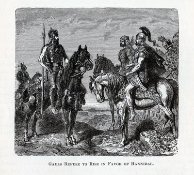 A gallok megtagadják a felemelkedést Hannibál javára, 1882 alkotó: Unbekannt