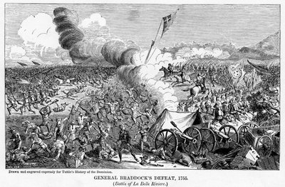 Braddock tábornok veresége, 1755, 1877 alkotó: Unbekannt