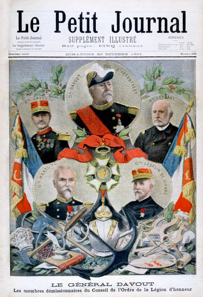 Davout tábornok és a Becsületrend Tanácsának tagjai, 1901 alkotó: Unbekannt