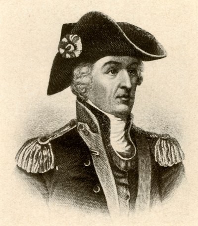 Francis Marion tábornok, magas gallérú kabátban és mellényben, 1770, 1937. alkotó: Unbekannt