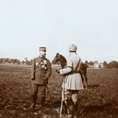 Henri Gouraud tábornok, Chalons, Marne, Észak-Franciaország, 1914-1918 között. alkotó: Unbekannt