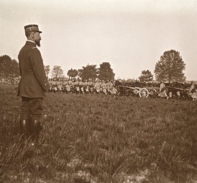 General Henri Gouraud, Champagne, Nordfrankreich, um 1914-1918 von Unbekannt