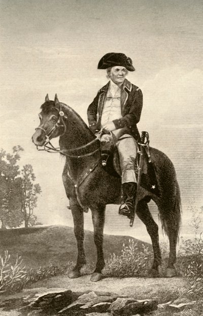 Israel Putnam tábornok, egy kontinentális katona egyenruhájával, 1770, 1937. alkotó: Unbekannt