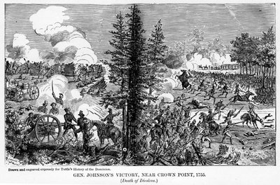 Johnsons Victory tábornok, Crown Point közelében, 1755, 1877 alkotó: Unbekannt
