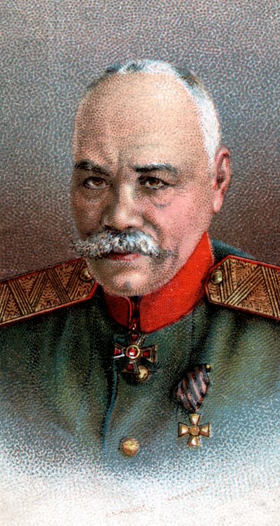 Mihail Vasziljevics Alekszejev tábornok 1857-1918, orosz katona, 1917 alkotó: Unbekannt