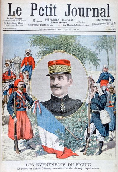 OConnor tábornok, a marokkói figuigi expedíciós erő parancsnoka, 1903. alkotó: Unbekannt