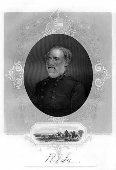 Robert E Lee tábornok, konföderációs tábornok, 1862-1867 alkotó: Unbekannt