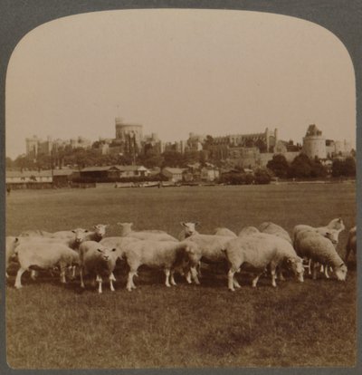 General View Windsor Castle, Anglia, 1896. alkotó: Unbekannt