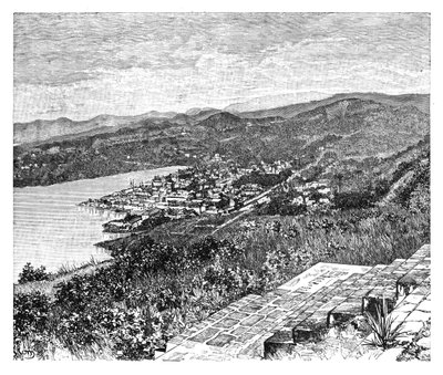 Castries általános képe, St Lucia sziget, 1890 alkotó: Unbekannt
