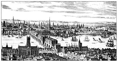 London általános képe, 1666, 1909 alkotó: Unbekannt