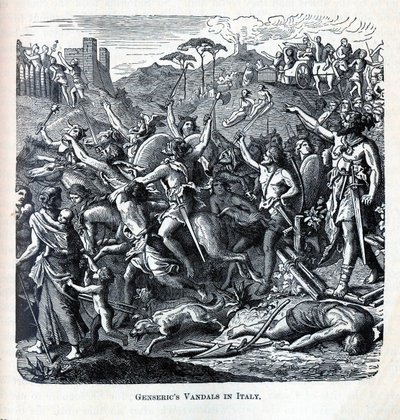 Genserics vandálok Olaszországban, 1882 alkotó: Unbekannt