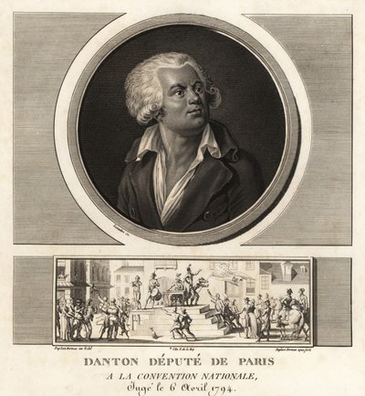 Georges Dantont, Párizs helyettesét a Nemzeti Kongresszuson 1794-ben kivégezték alkotó: Unbekannt