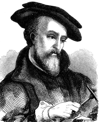 Georgius Agricola 1494-1555, német orvos, ásványkutató és kohász, 1881 alkotó: Unbekannt