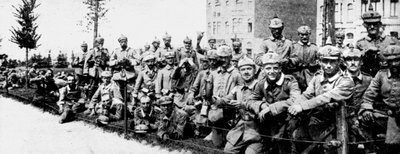Német császári gárda Brüsszelben, első világháború, 1914 alkotó: Unbekannt