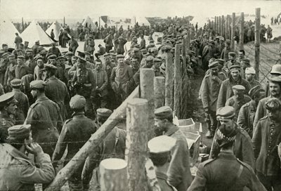 Német rabok belépve a ketrecekbe, 1919. alkotó: Unbekannt